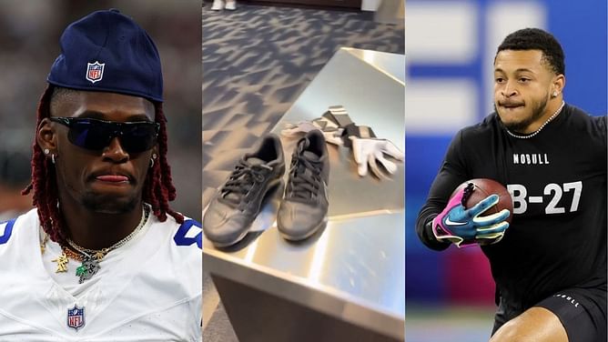 CeeDee Lamb trolls Deuce Vaughn over Cowboys RB's tiny feet in viral video - "This is not your home"