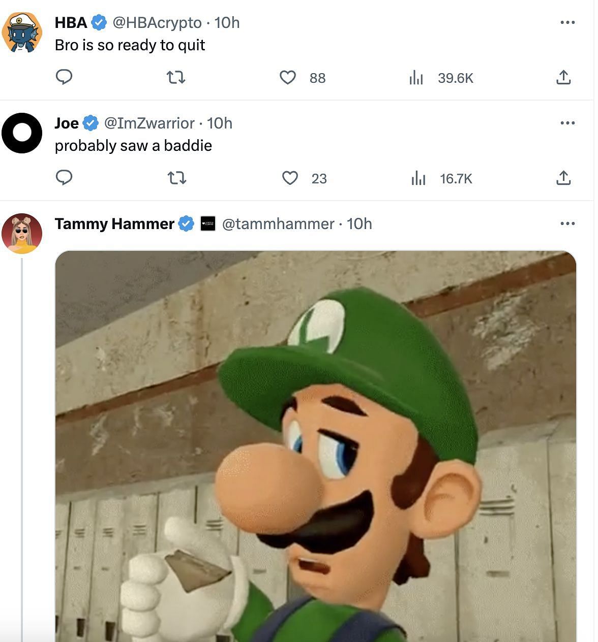 Social media users share hilarious reactions as video of Luigi giving blank expressions to a couple&#039;s proposal goes viral. (Image via Twitter)