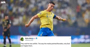 “Media won’t show you this” - Cristiano Ronaldo gives up chance to score 850th career goal by letting teammate take penalty, fans react