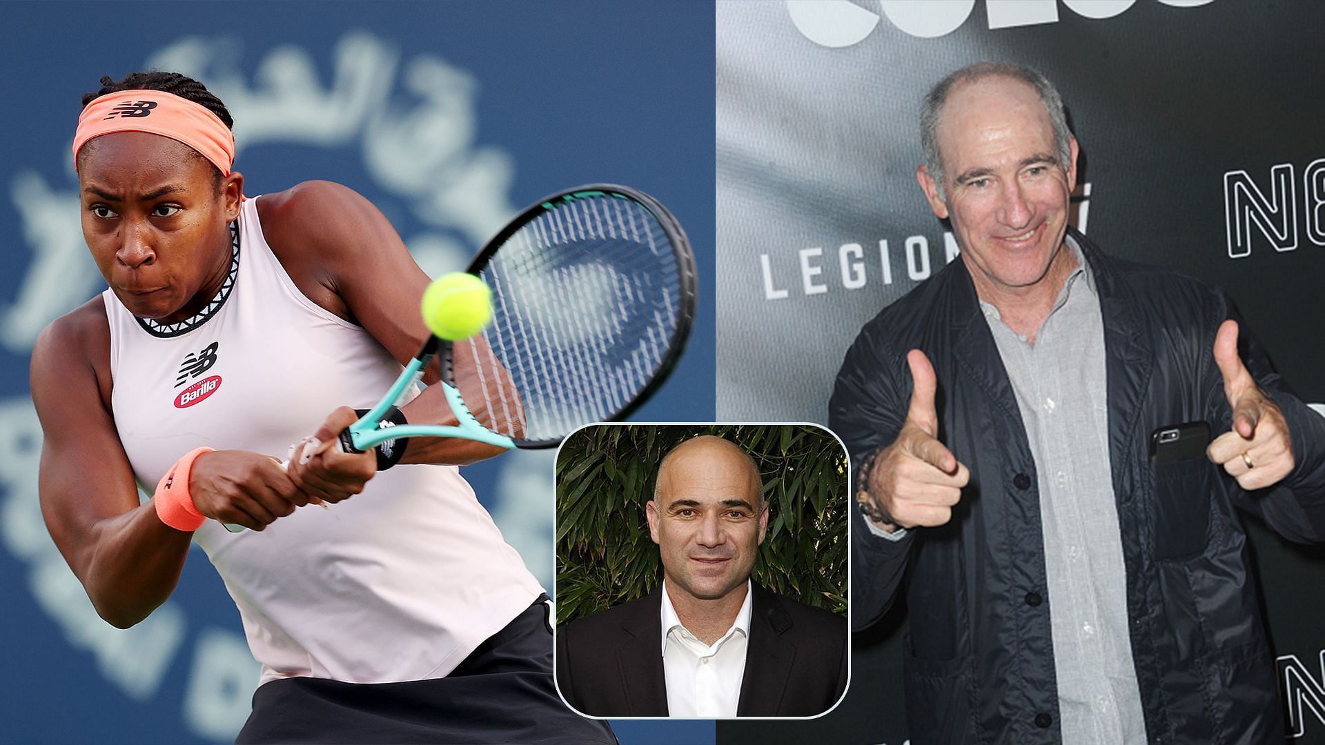 Coco Gauff Brad Gilbert Andre Agassi