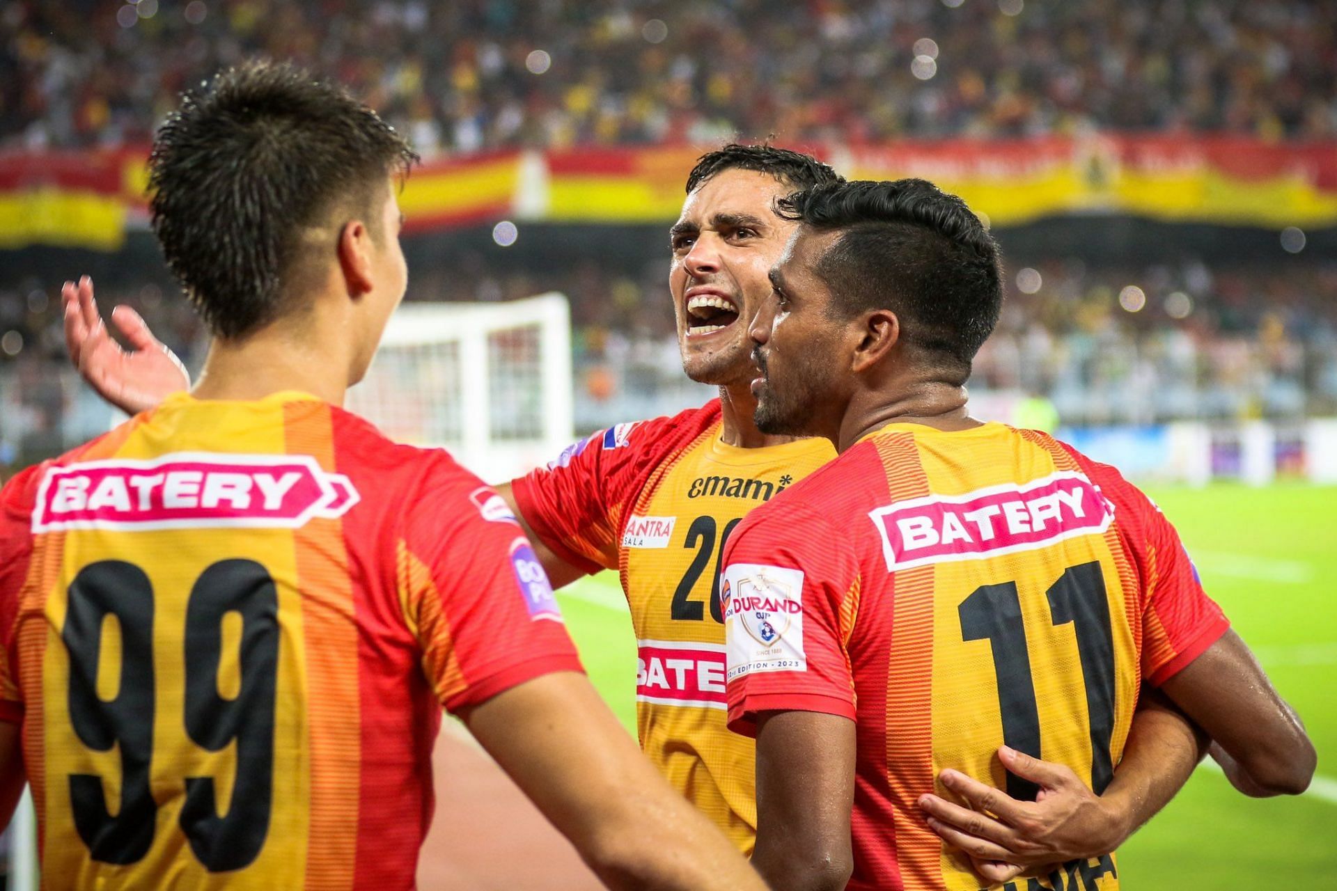 Nandhakumar Sekar scored the lone goal to win the Derby for East Bengal FC. (Image: East Bengal FC on Twitter)