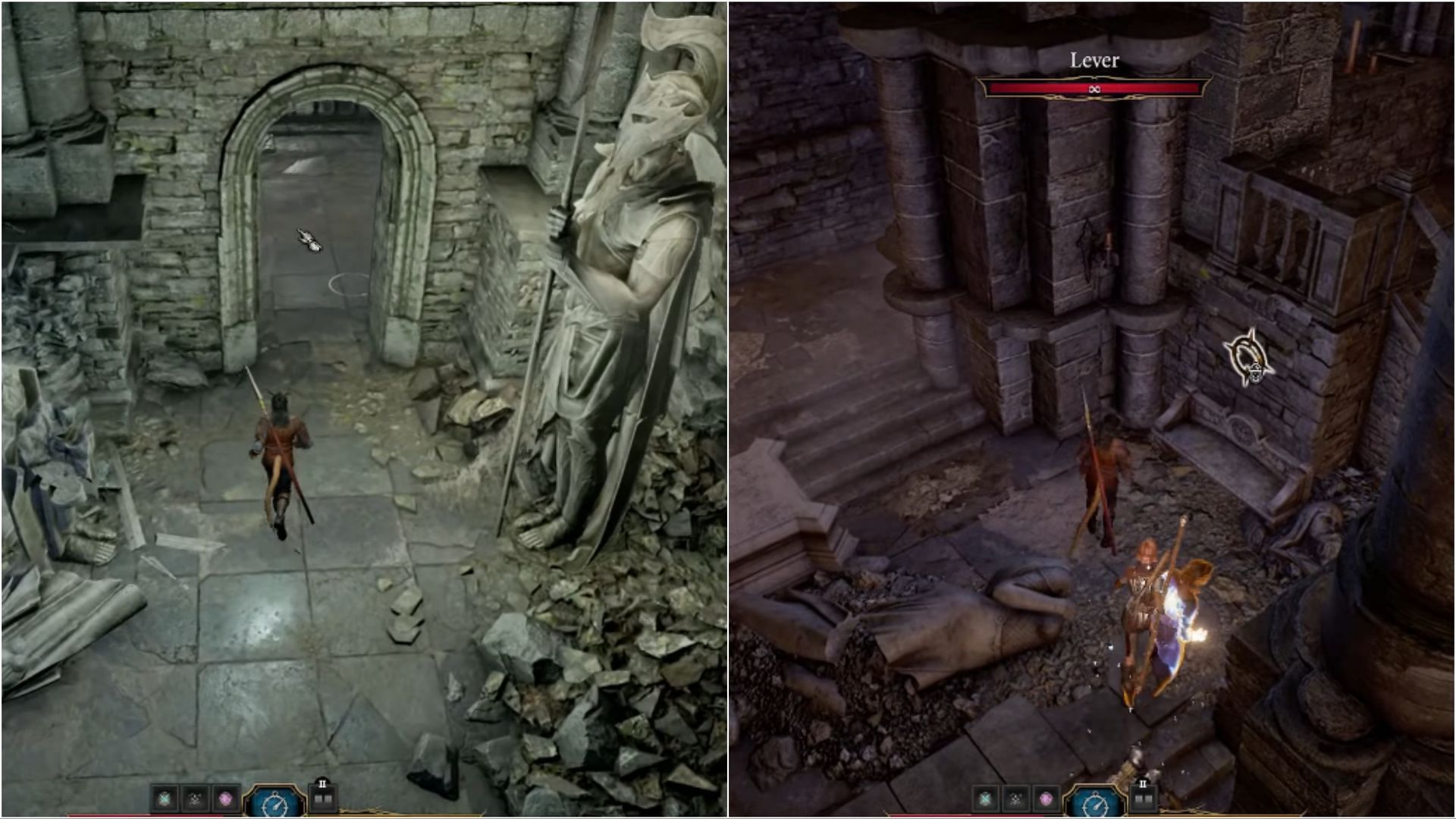 Lever situated on the right side (Image via Larian Studios)