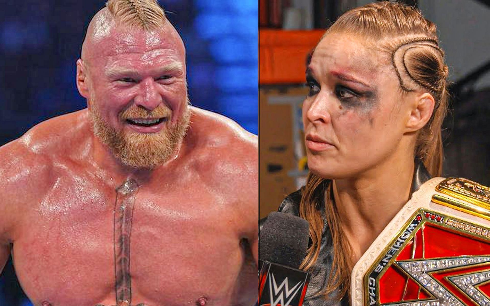Ronda Rousey and Brock Lesnar both are former UFC stars