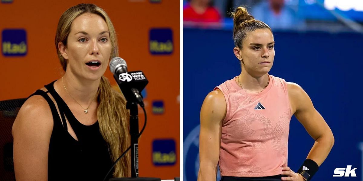 Danielle Collins and Maria Sakkari were involved in a controversial incident in Montreal