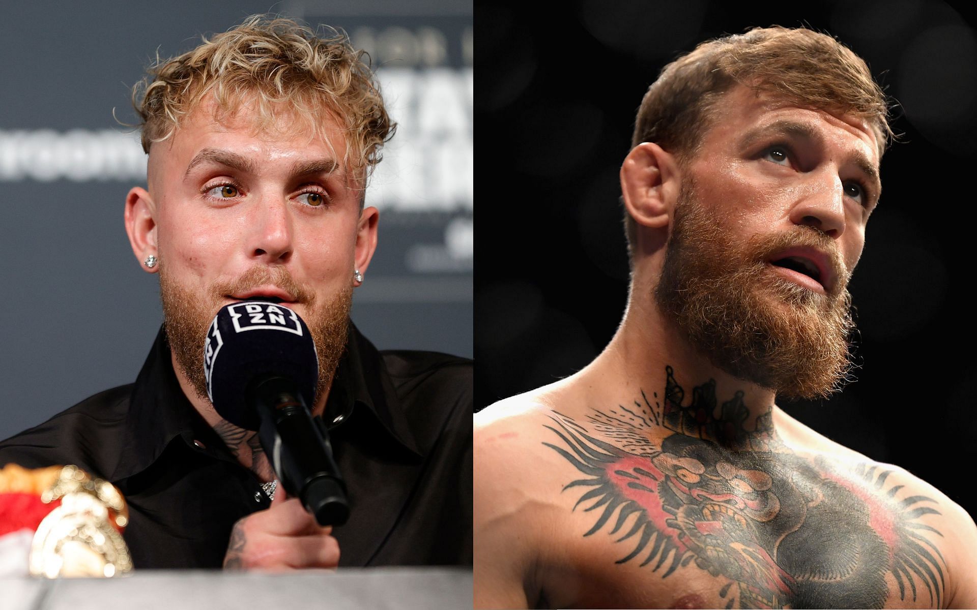 Jake Paul (left) and Conor McGregor (right). [via Getty Images]