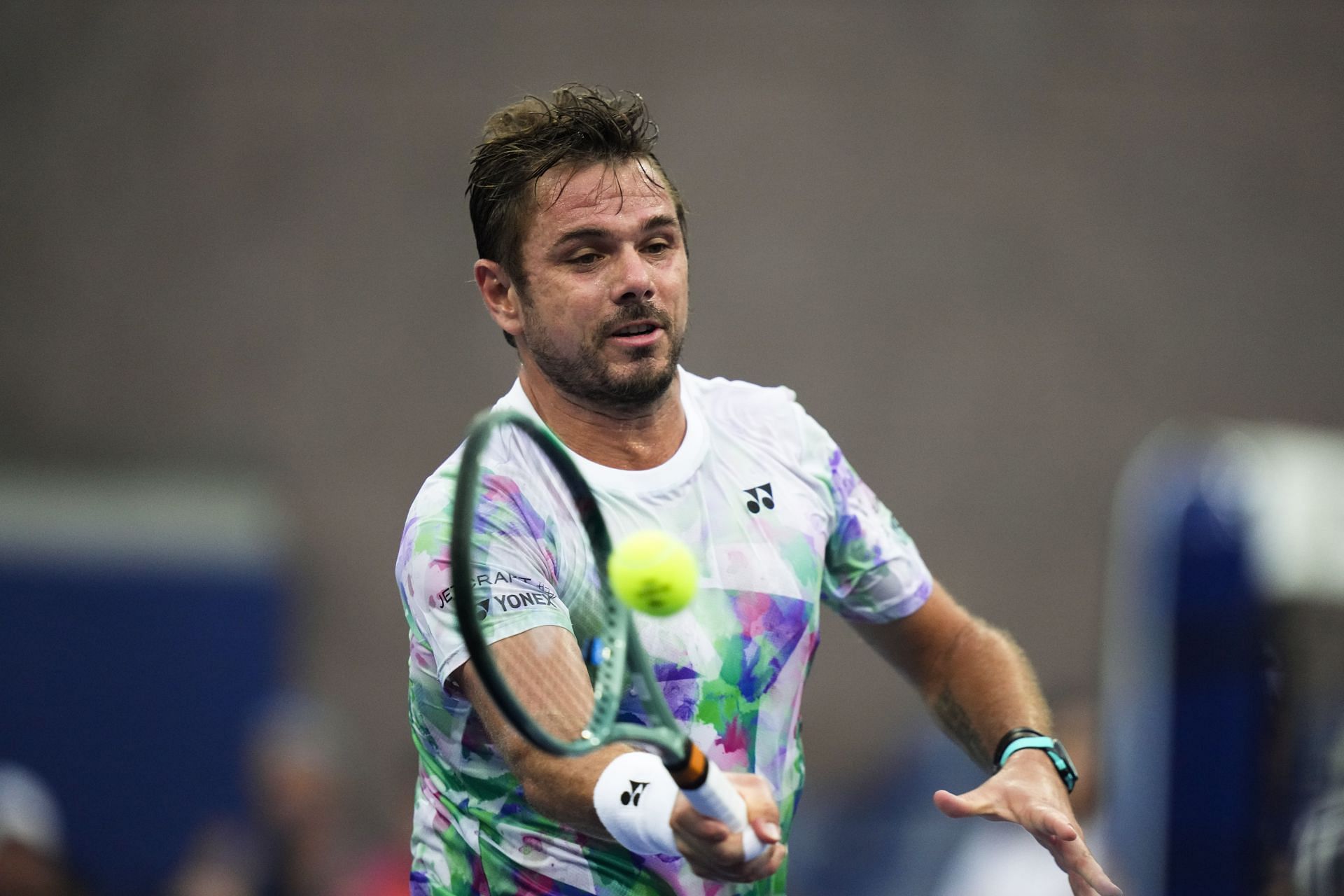 Wawrinka is through to the second round.