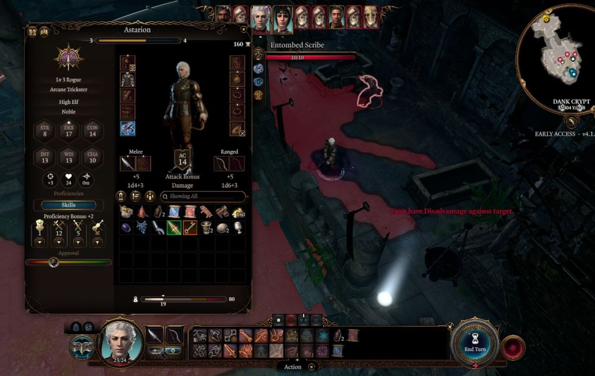 Baldur’s Gate 3 “Can’t have disadvantage against target” error How to