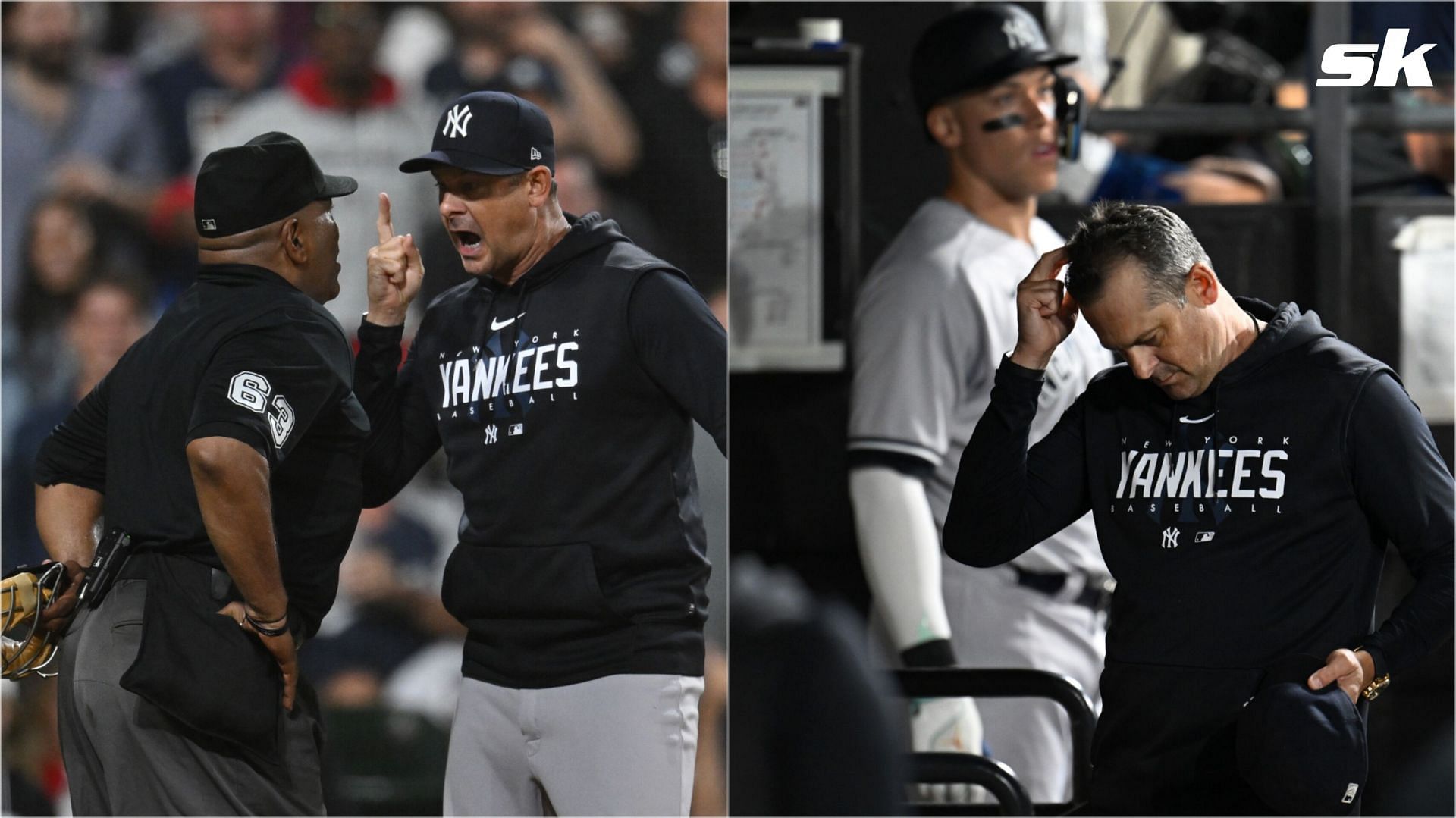 Yankees manager Aaron Boone puts on show after getting ejected for