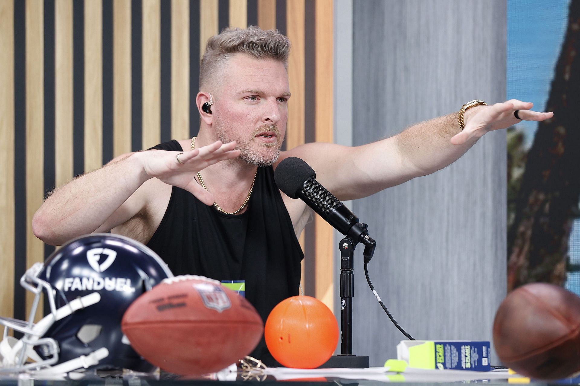 Pat McAfee is a podcaster and former NFL player