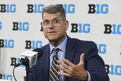 Michigan HC Jim Harbaugh complains about his wife giving him "house tasks" amid Wolverines' scrimmage camp