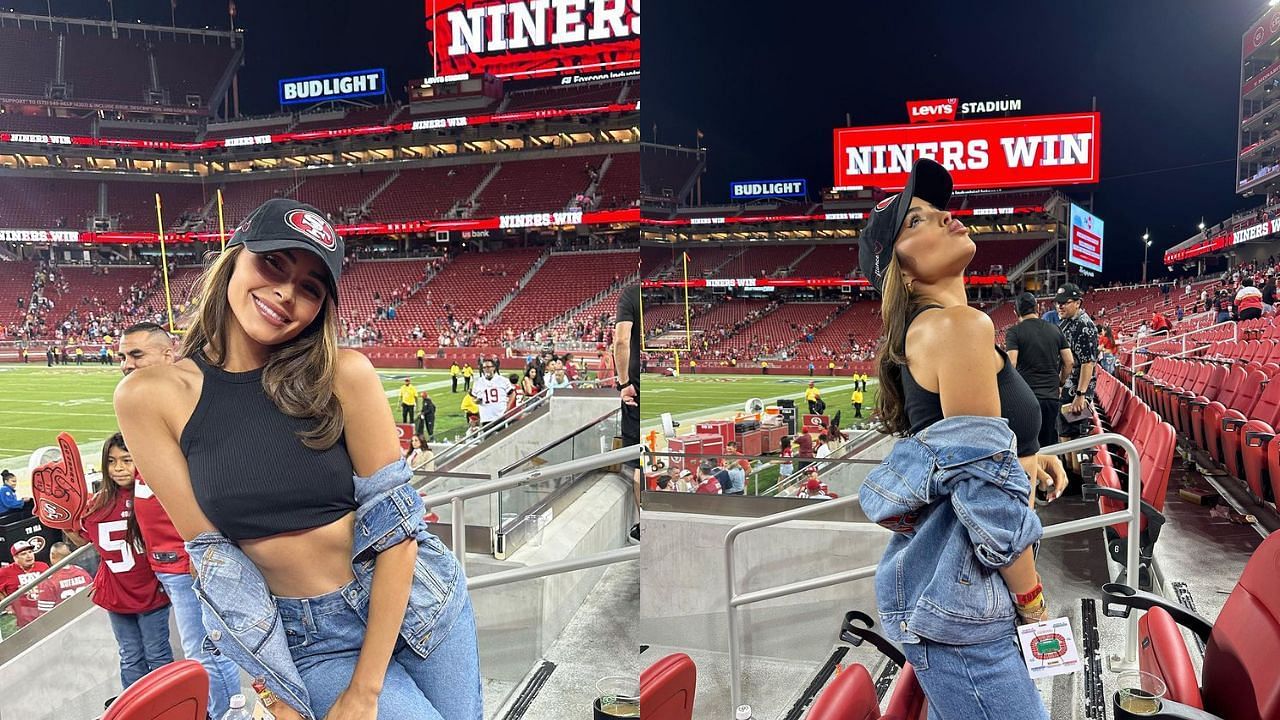 Olivia Culpo at the 49ers
