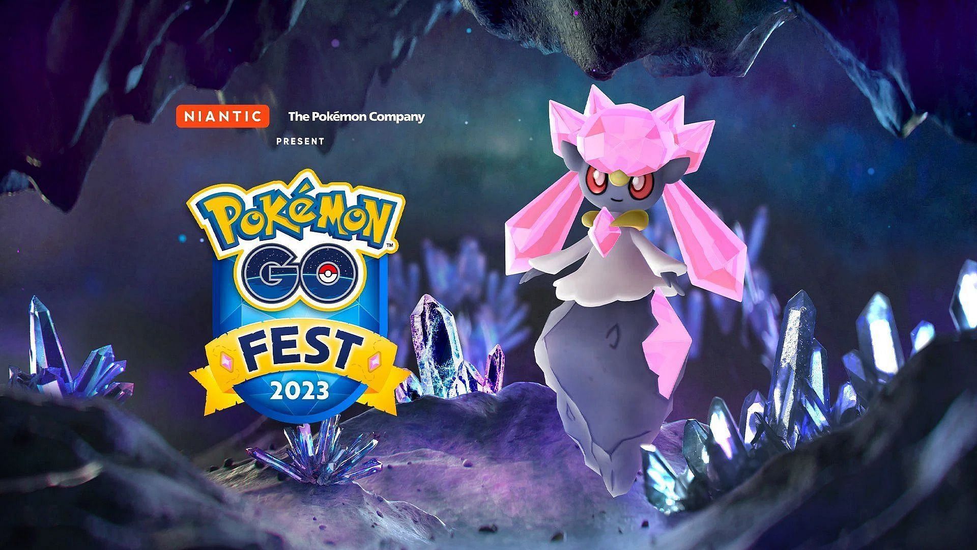 Diancie can currently be encountered in Pokemon GO Fest 2023 (Image via Niantic)
