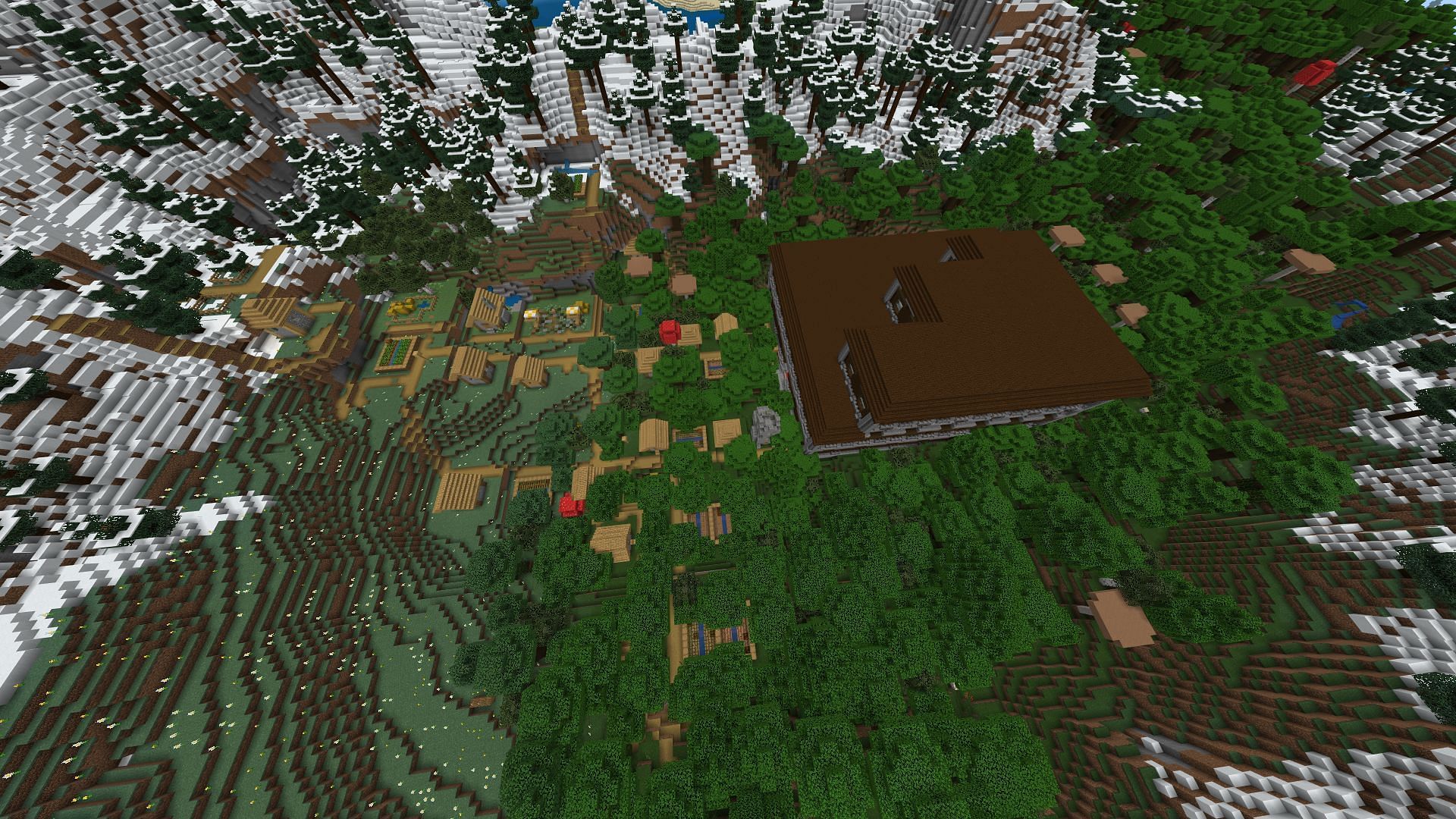 Minecraft fans who love a little conflict can give this seed a try (Image via Mojang)