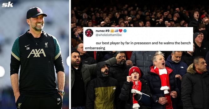 "Set up for failure" - Liverpool fans slam 'embarrassing' decision from Jurgen Klopp to bench in-form attacker against Bayern Munich