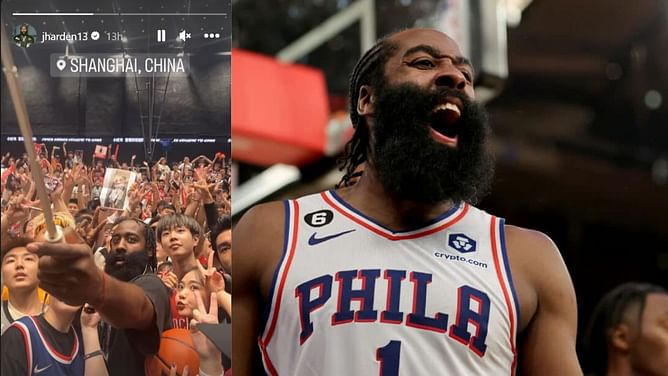 Watch: James Harden gets mobbed by fans as he arrives in China