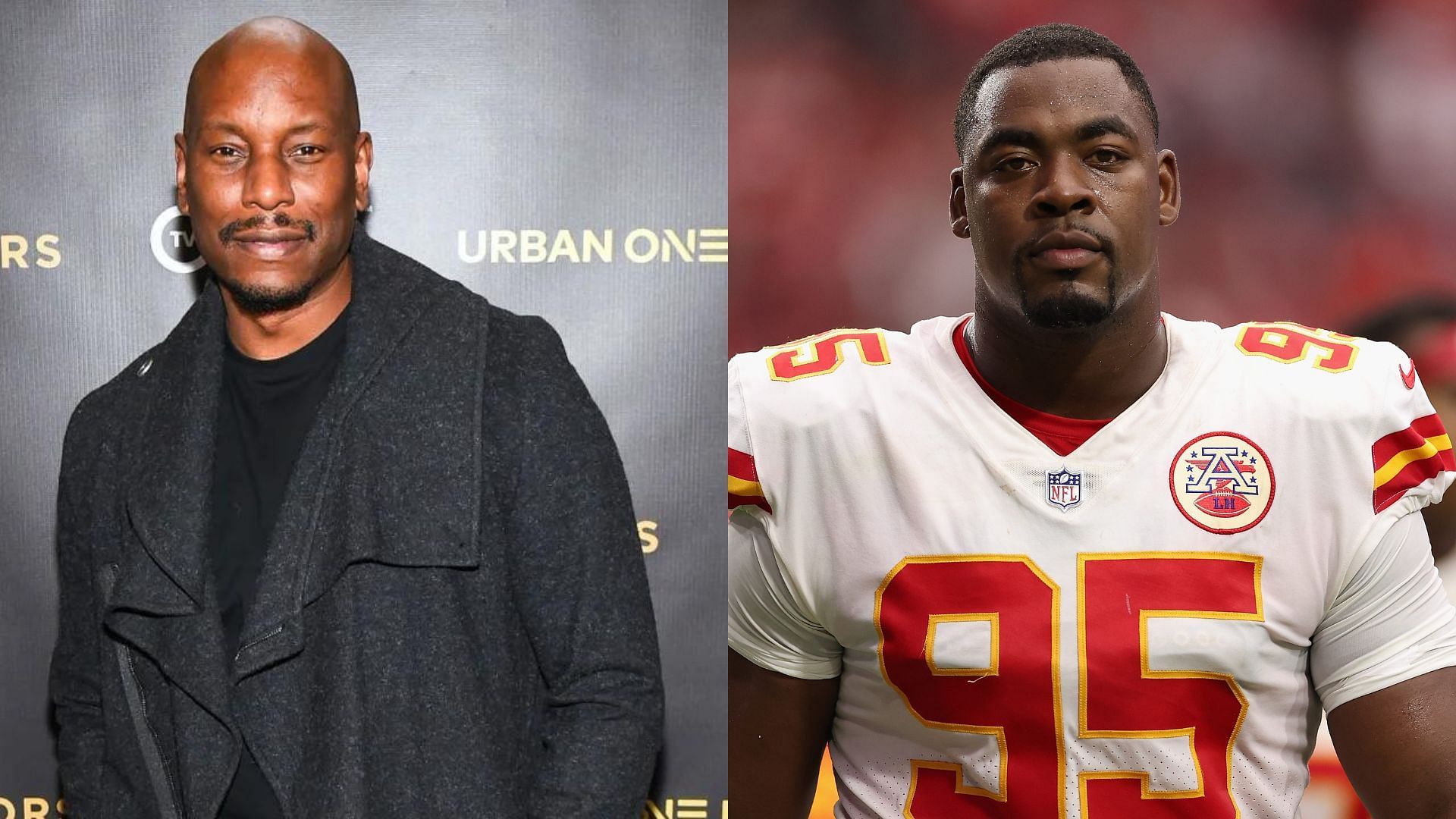 Fast &amp; The Furious actor Tyrese Gibson (L) comments on photo that includes Chiefs DT Chris Jones (R)