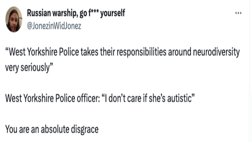 Completely Unfit For The Job West Yorkshire Police Autistic Girl Arrest Video Sparks Mass 1814