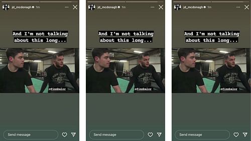 JD McDonagh shares throwback photo with Balor.