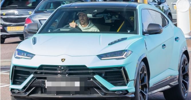 Jack Grealish arrives at Manchester City training in brand new customised Lamborghini wrapped in club colours