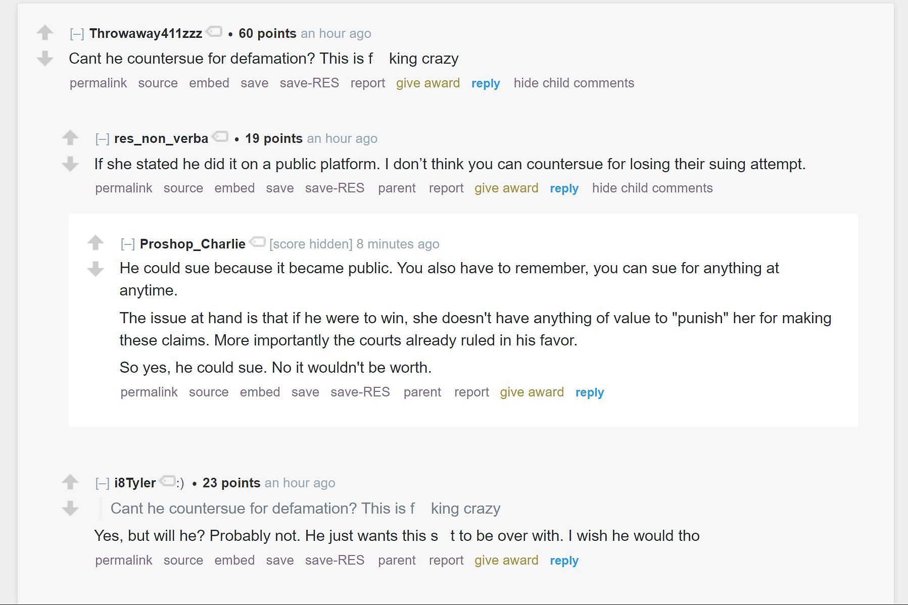 Redditors discussing Henry Resilient providing details about xQc&#039;s situation (Image via r/LivestreamFail)