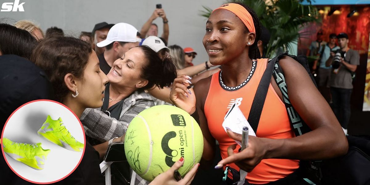 Coco Gauff shows gratitude to fans by signing her signature shoes