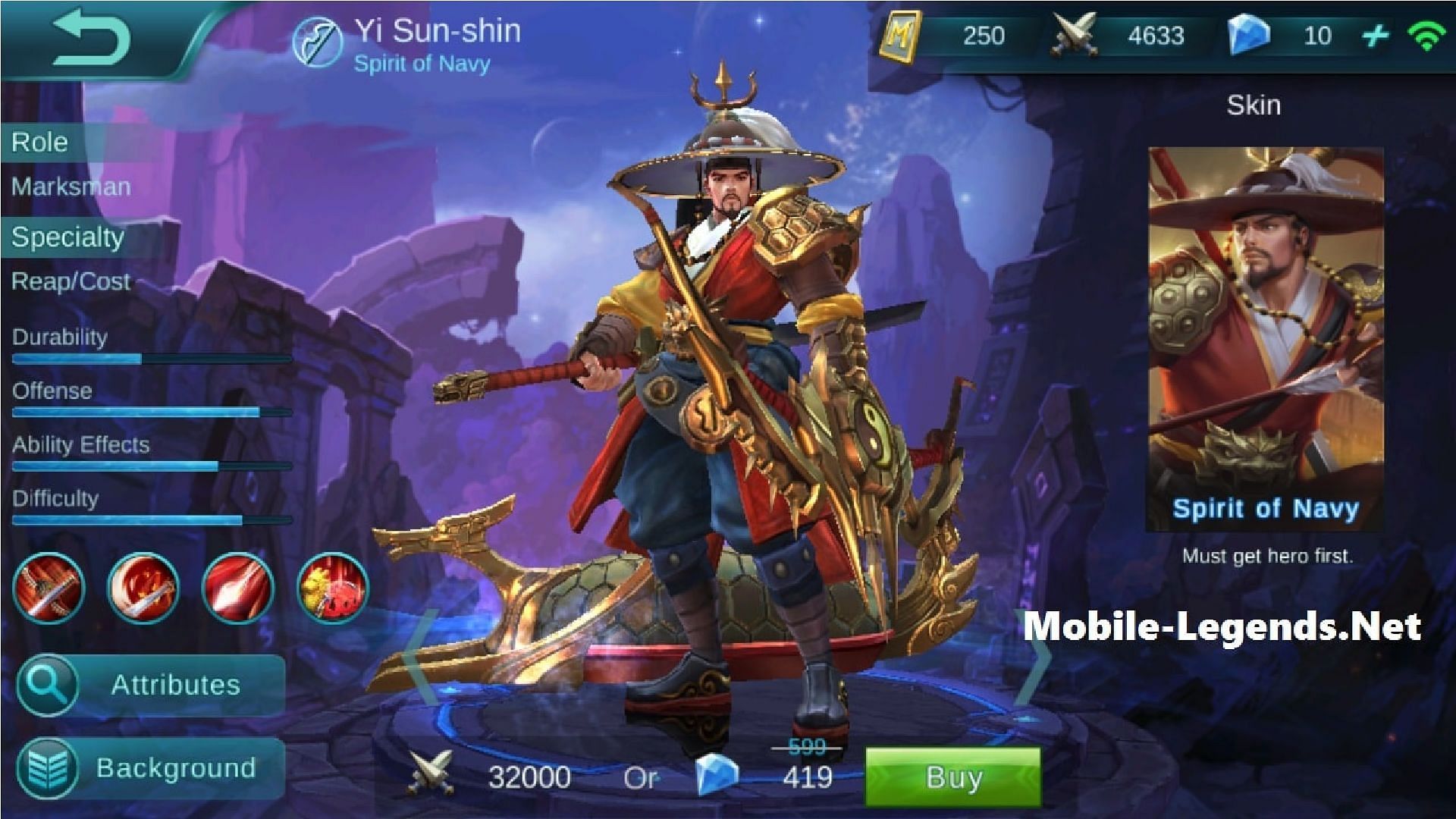 MLBB, best Yi SUn Shin build in MLBB