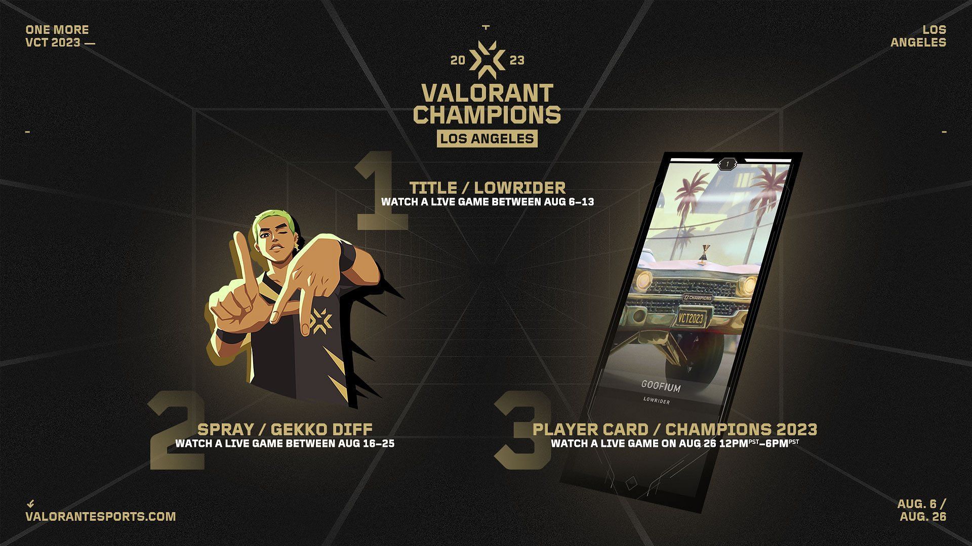 Valorant Champions 2023 returns with the signature viewer drops (Image via Riot Games) 