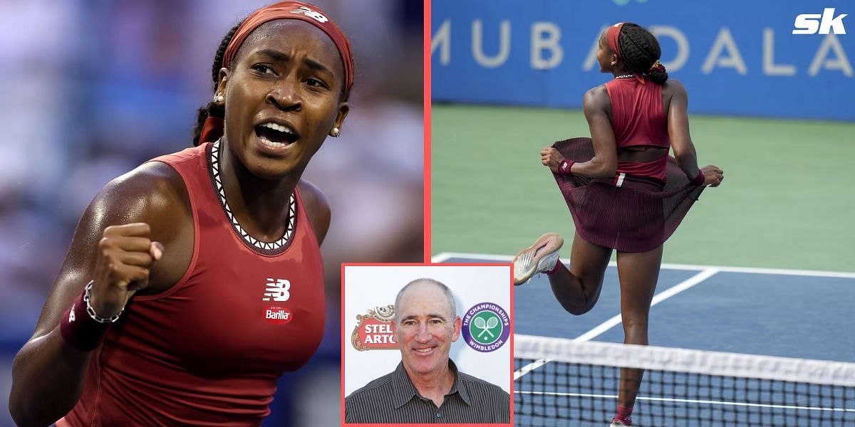 Brad Gilbert reacts to Coco Gauff&rsquo;s joyous celebration after epic win over top-ranked Iga Swiatek