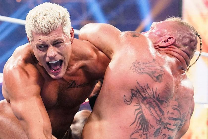 Which WWE legend was allegedly responsible for Cody Rhodes' win over Brock  Lesnar at SummerSlam?