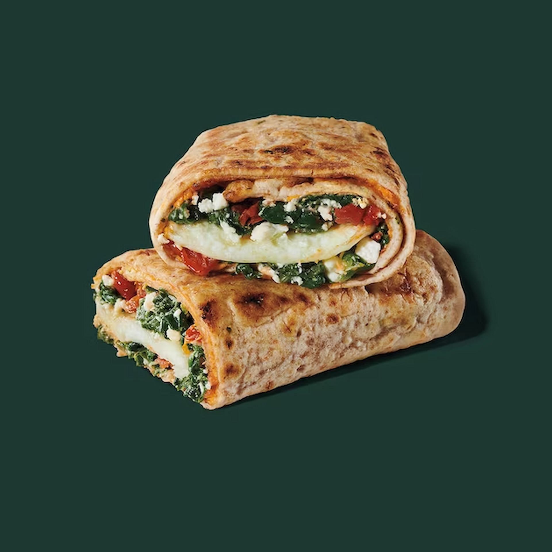 The Spinach, Feta, and Egg White Wrap from Starbucks (Image via Starbucks)