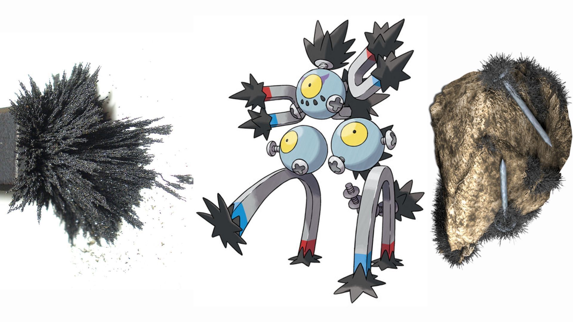 Magnetic shavings and Lodestone (Image via The Pokemon Company)