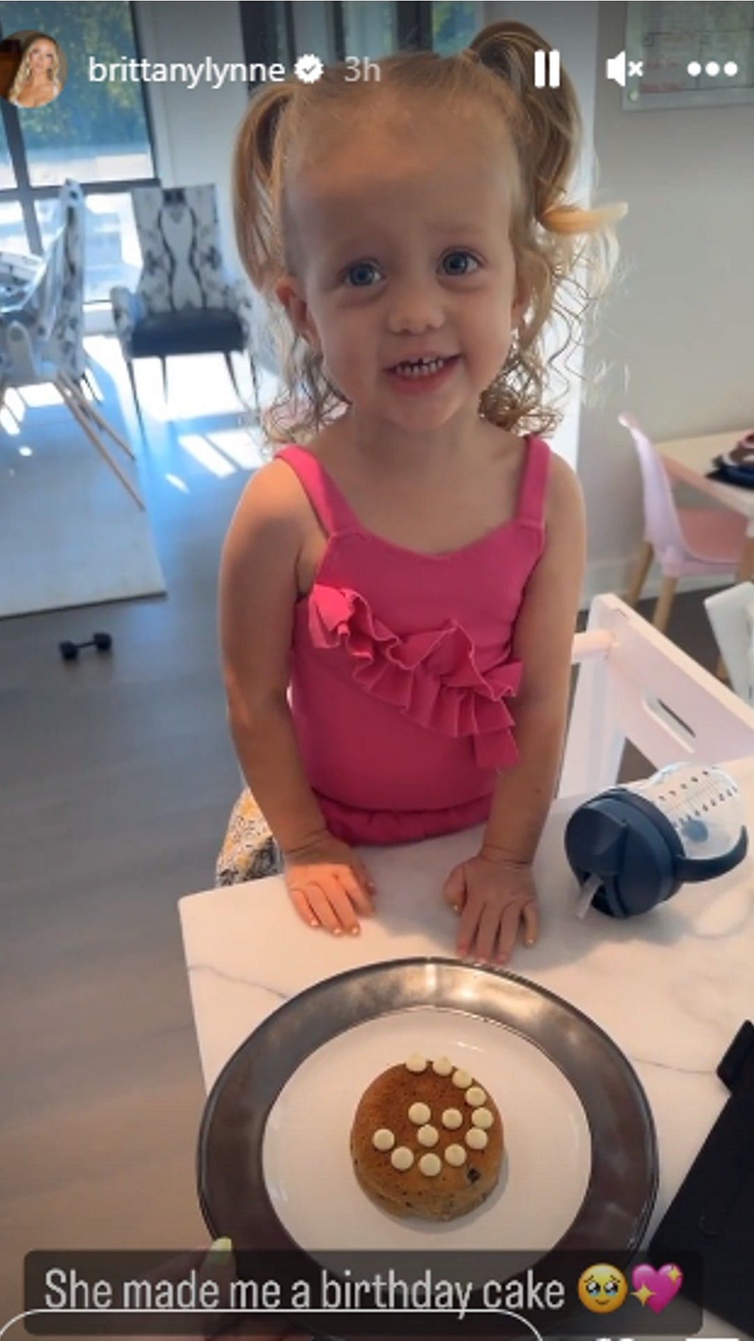 Brittany Mahomes shared her two-year-old daughter's precious gift on her birthday.