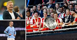 Erling Haaland’s father Alfie cracks joke at Arsenal after Community Shield triumph over Manchester City