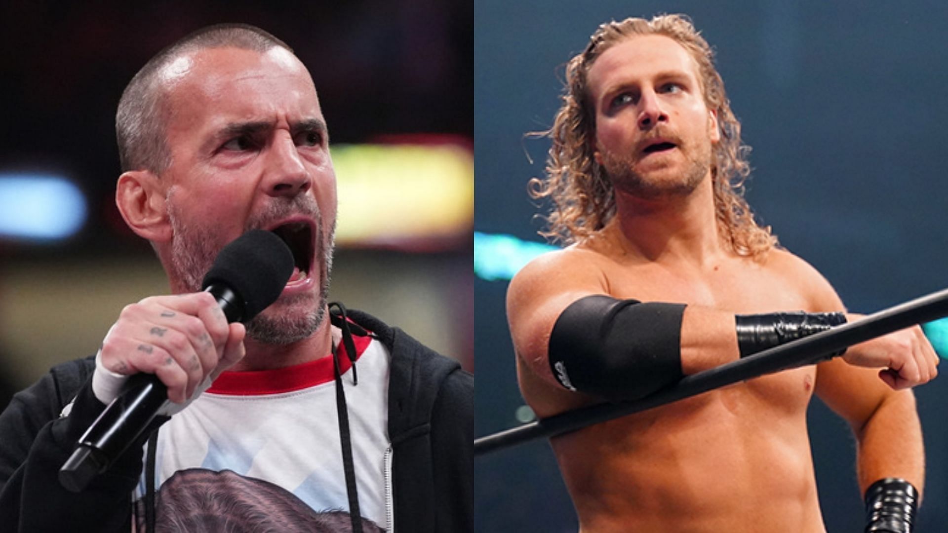 CM Punk (left) and &quot;Hangman&quot; Adam Page (right).