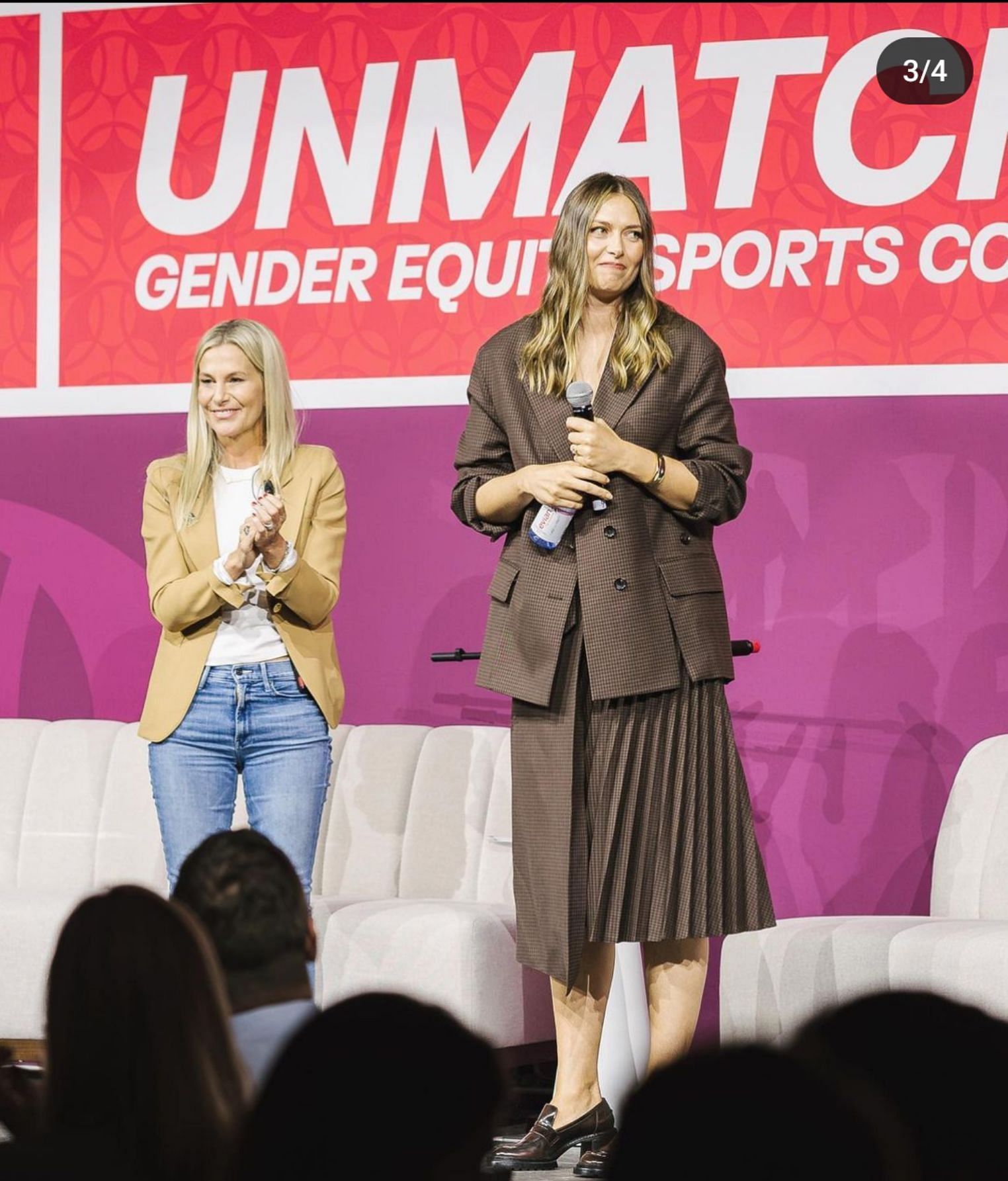 Maria Sharapova pictured at the Unmatched Gender Equity in Sports Conference