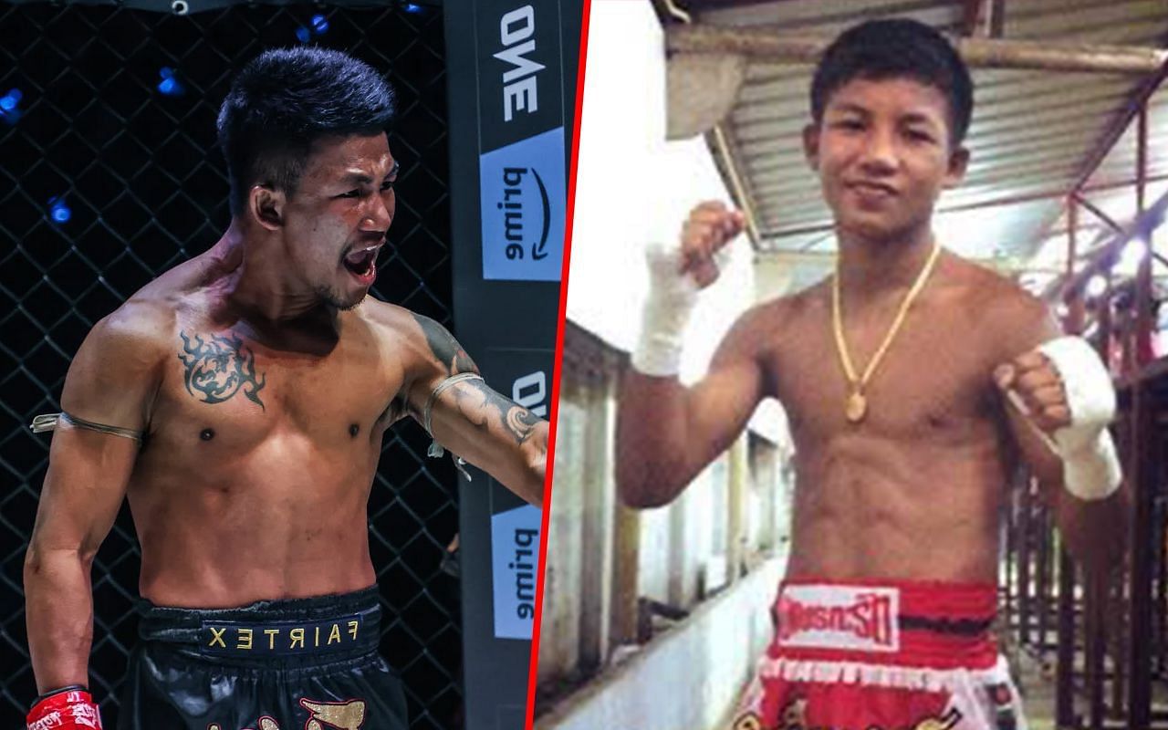 Rodtang (left) and Rodtang during his teenage years (right)