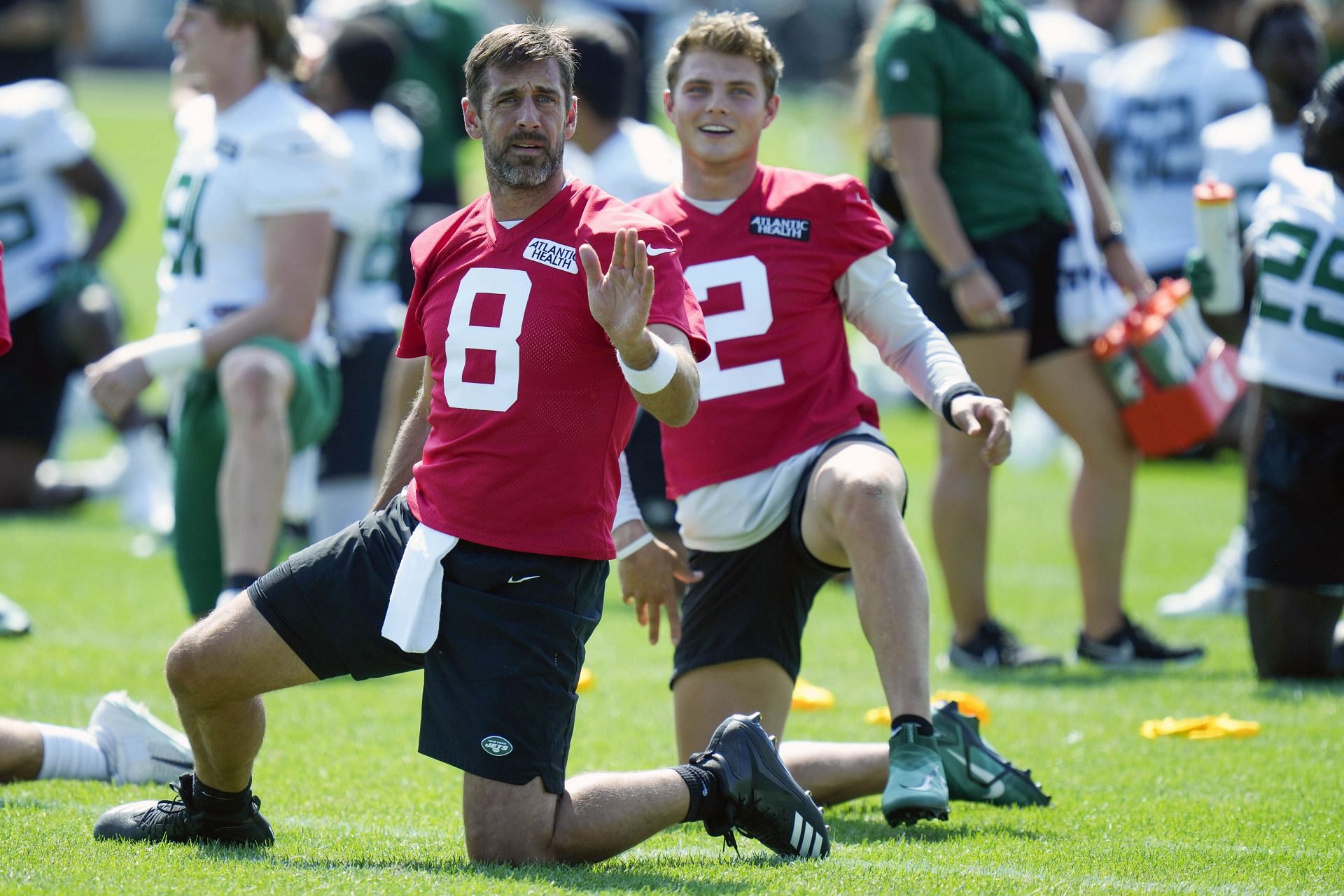 Zach Wilson and Aaron Rodgers: Jets Football