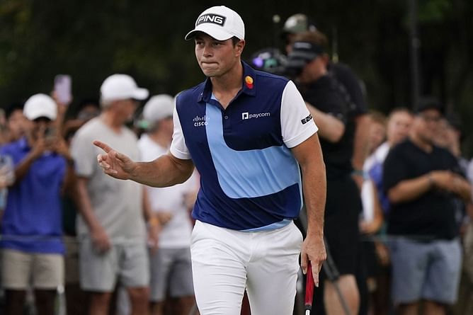 How much did Viktor Hovland win from the $75,000,000 purse at the Tour Championship?