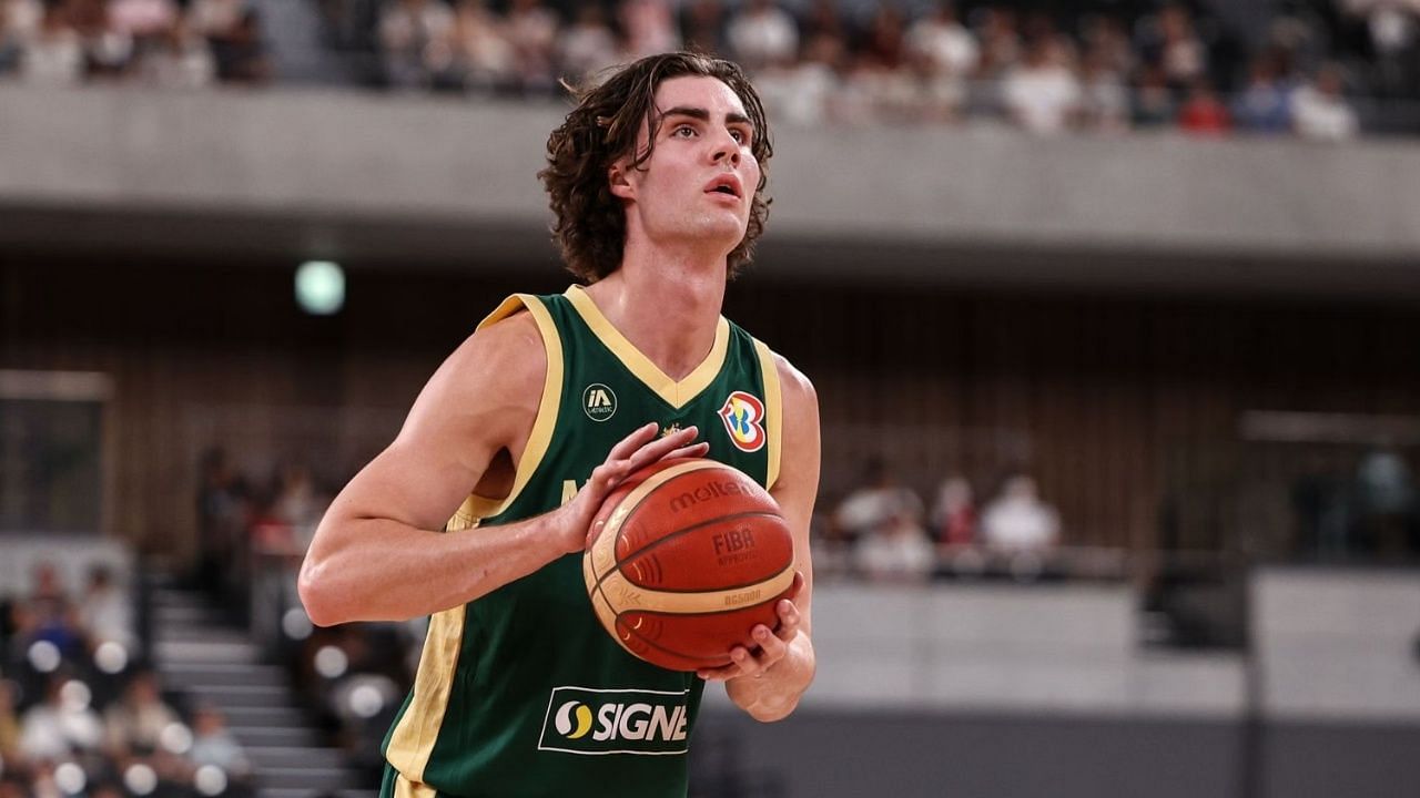 Josh Giddey of Australia at the 2023 FIBA World Cup