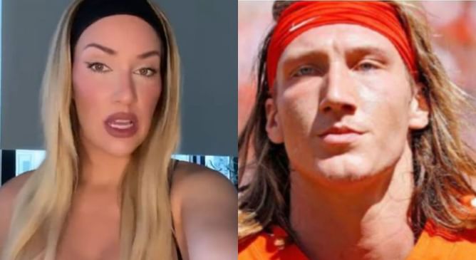 "The real you?" - Fans spot uncanny resemblance between Paige Spiranac and NFL star Trevor Lawrence in her Wyndham Championship picks video
