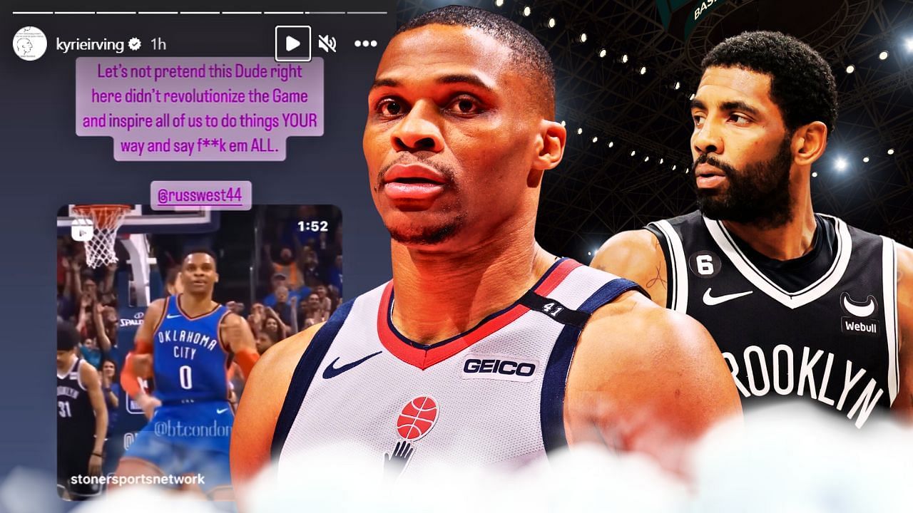 Kyrie Irving praised Russell Westbrook with an IG post.