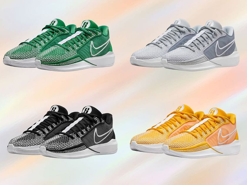 4 upcoming Nike Sabrina 1 sneaker colorways