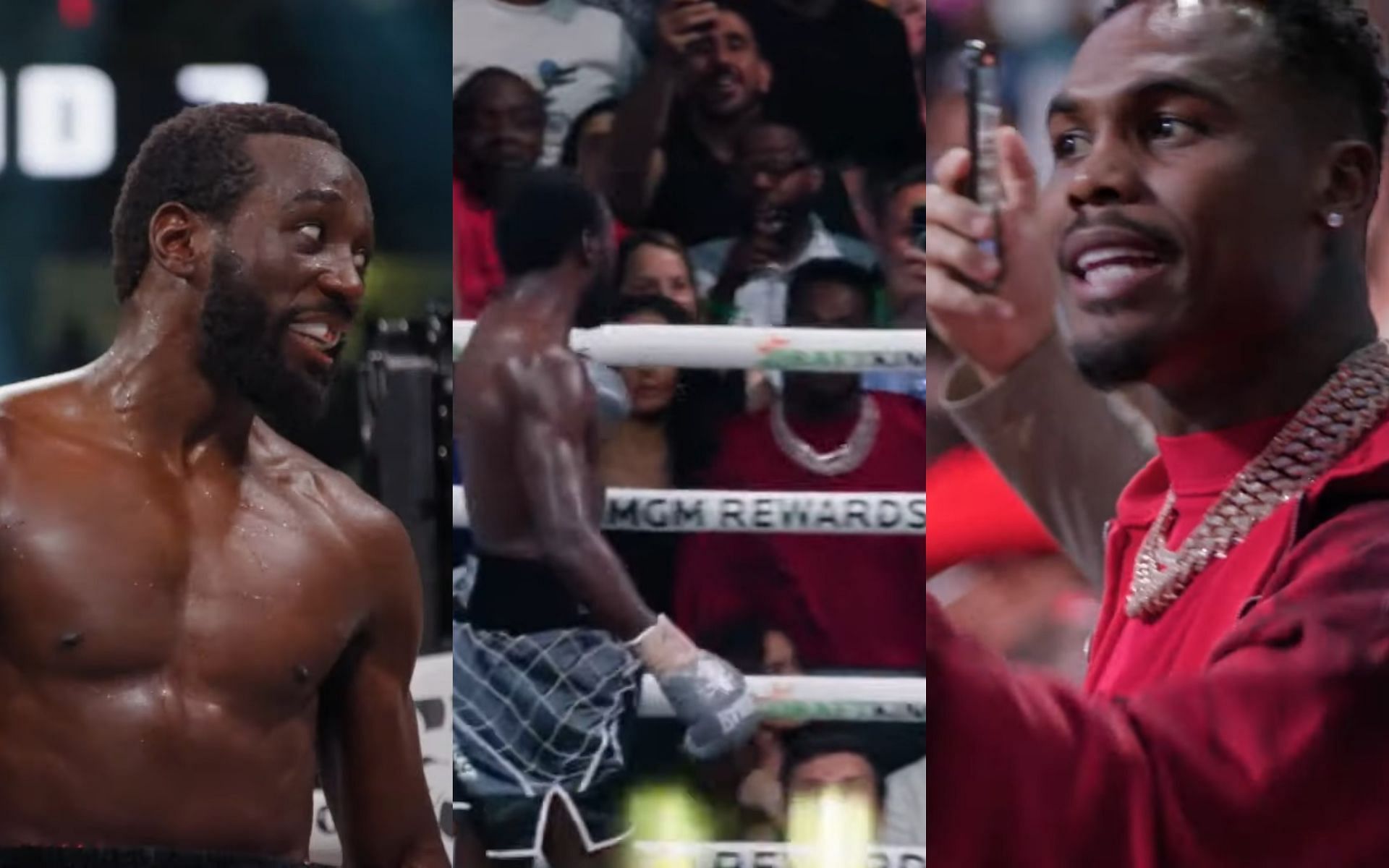 Heated exchange between Terence Crawford and Jermell Charlo revealed by SHOWTIME