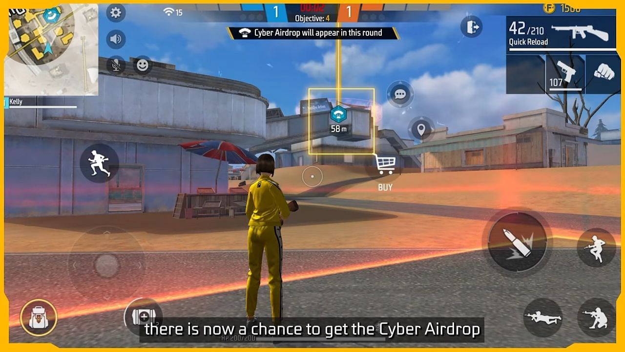 Cyber Airdrop is one of the changes to the Clash Squad game mode (Image via Garena)