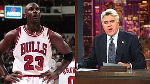 Michael Jordan, who once had a best-selling cologne, was left uncomfortable by Jay Leno's creepy touch: "How moist; you know, you are really moist"