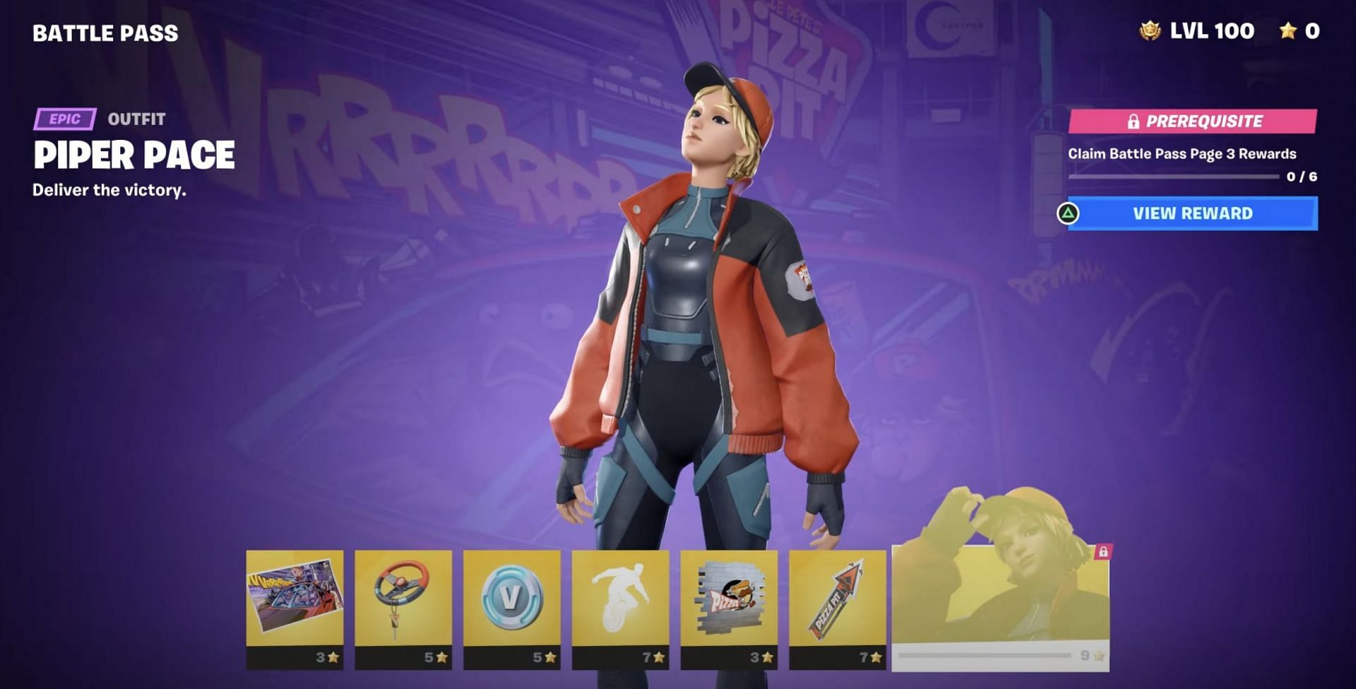 Piper Pace outfit in Season 4 Battle Pass (Image via ShuffleGamer/YouTube)