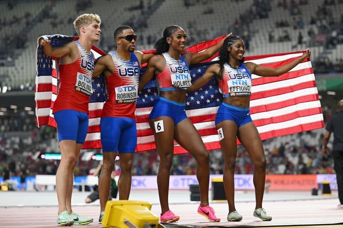 “It's been nothing short of thrilling, exciting, and amazing!” Magic Johnson on USA athletes competing at 2023 World Athletics Championships