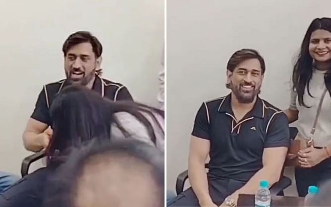 MS Dhoni की दिखी अलग दिवानगी, फीमेल फैन ने वीडियो में किया हटके काम