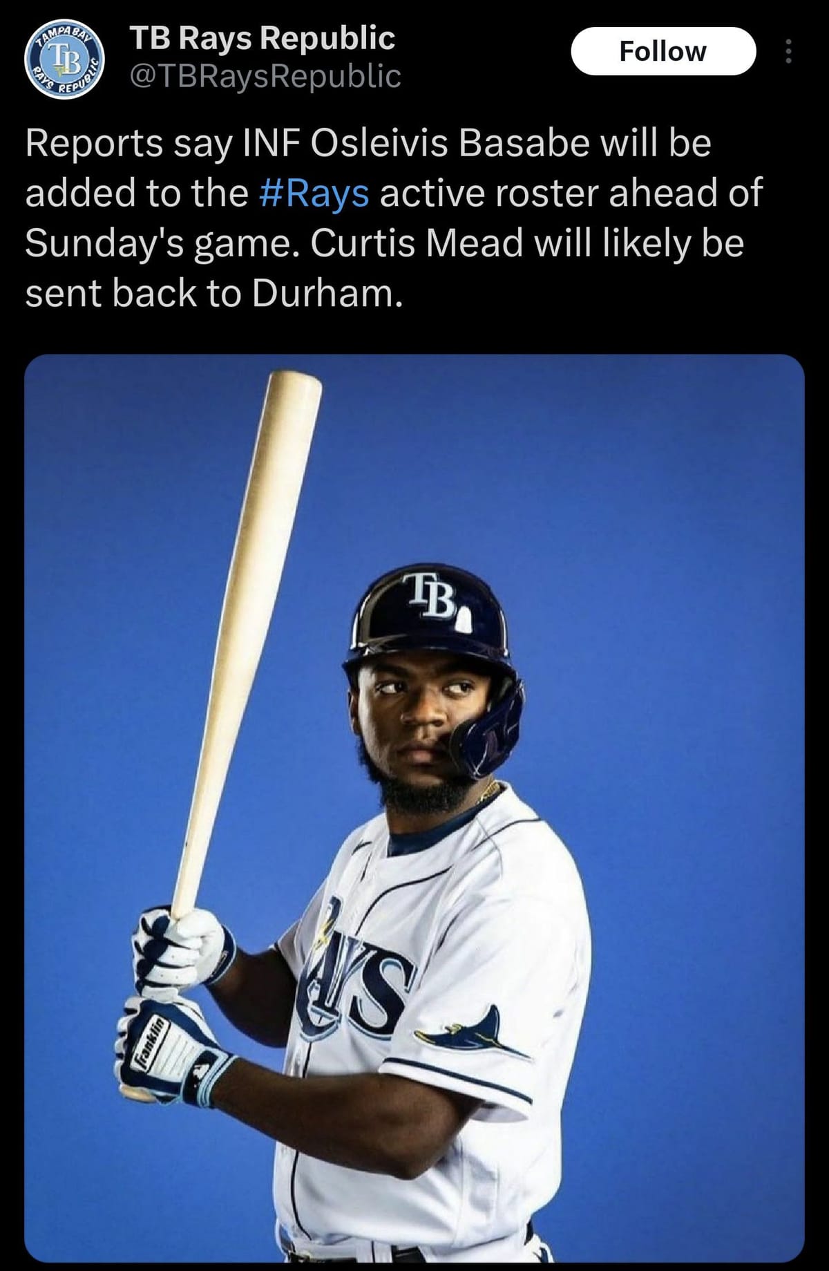 Basabe Rays Who is Osleivis Basabe? Everything you need to know about Rays infield ...