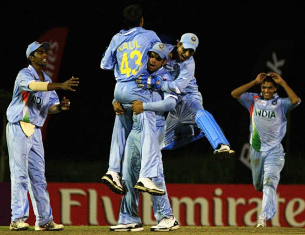 India&#039;s players were irrepressible in their celebrations upon capturing the U19 World Cup title